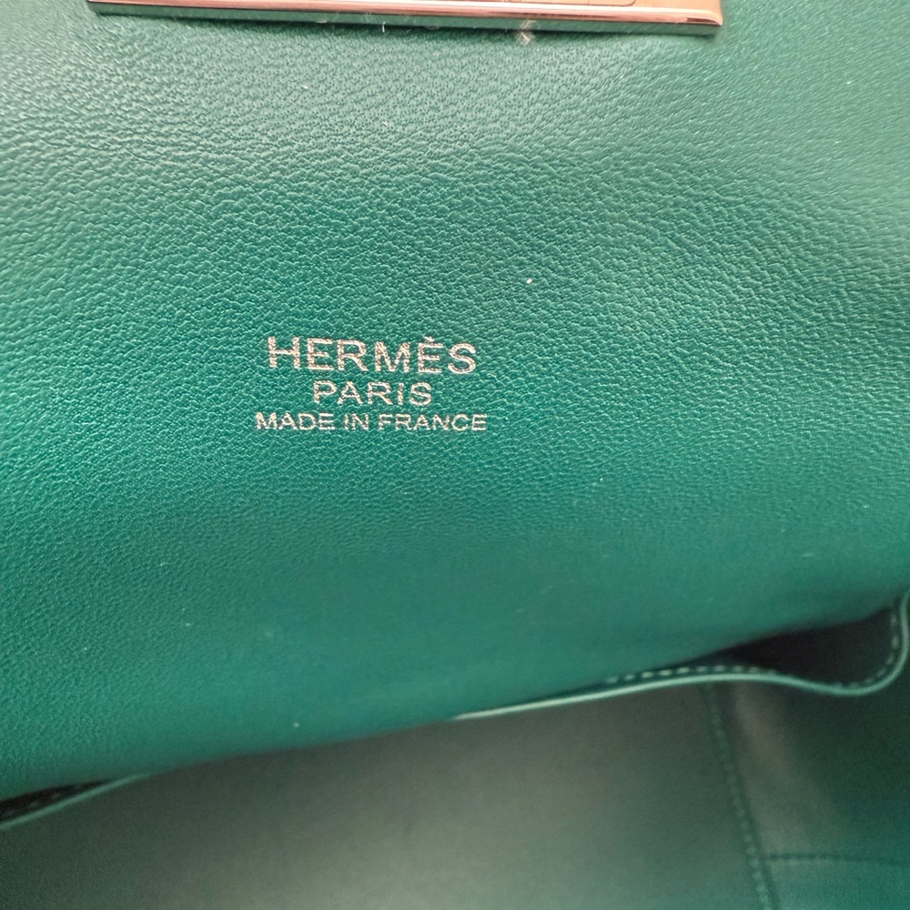 New Hermès Toolbox 20 Bleu Swift Leather Full Set Palladium Hardware Bag - Picture 12 of 16